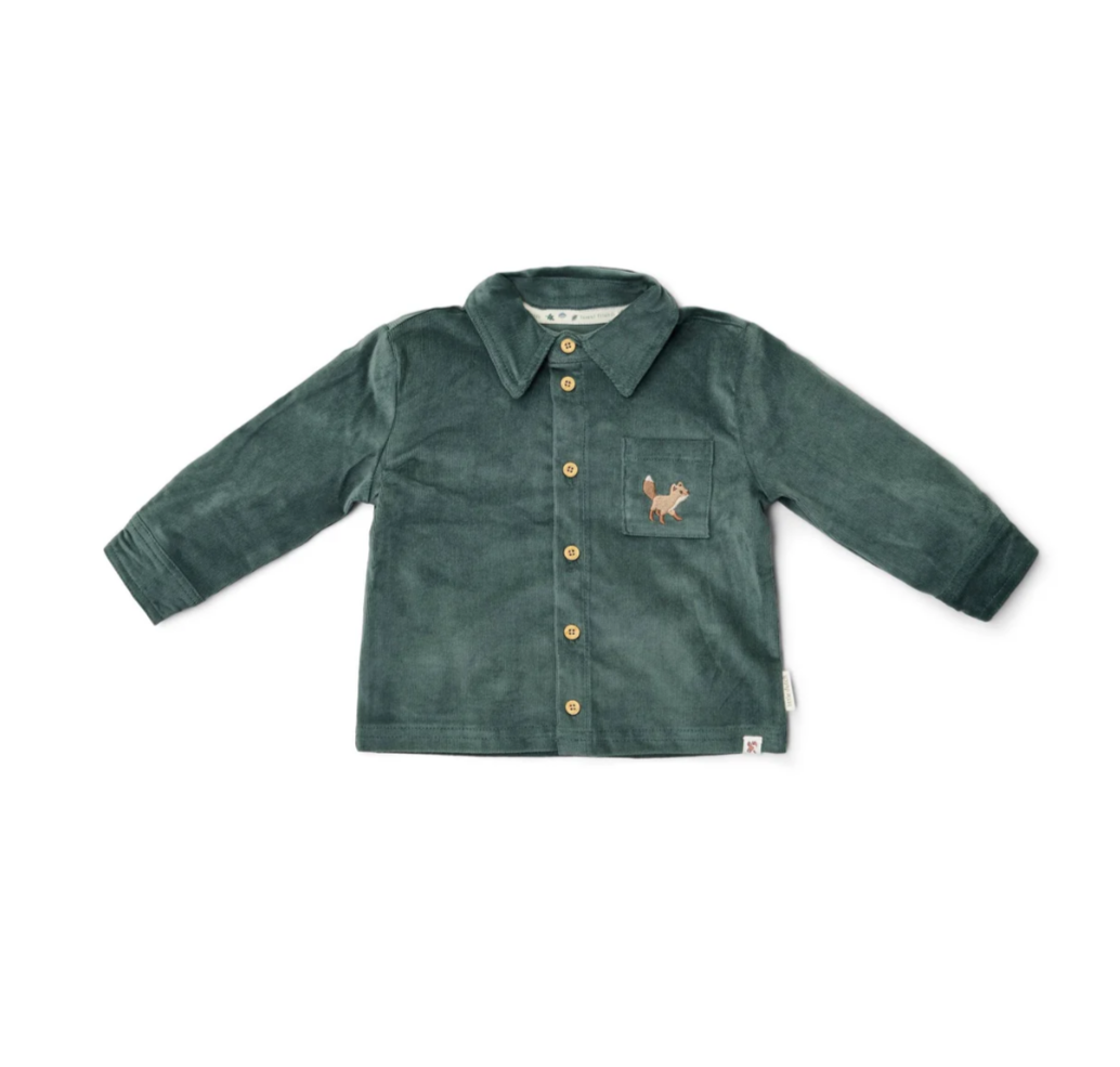 LITTLE DUTCH - Camicia Verde Bosco