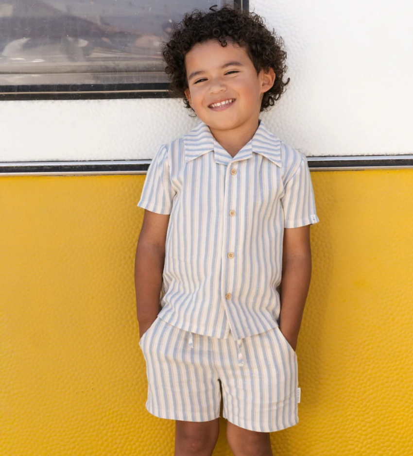 LITTLE DUTCH - Camicia multi stripes NA