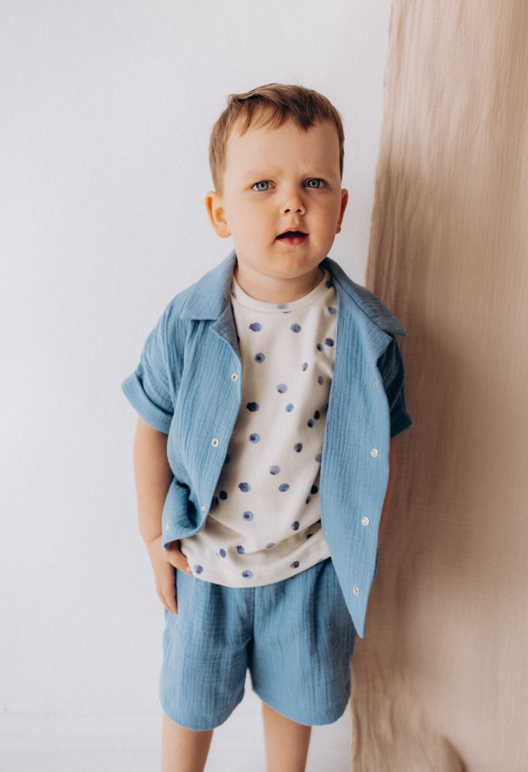 WOOLY ORGANIC - Shorts in mussola GOTS