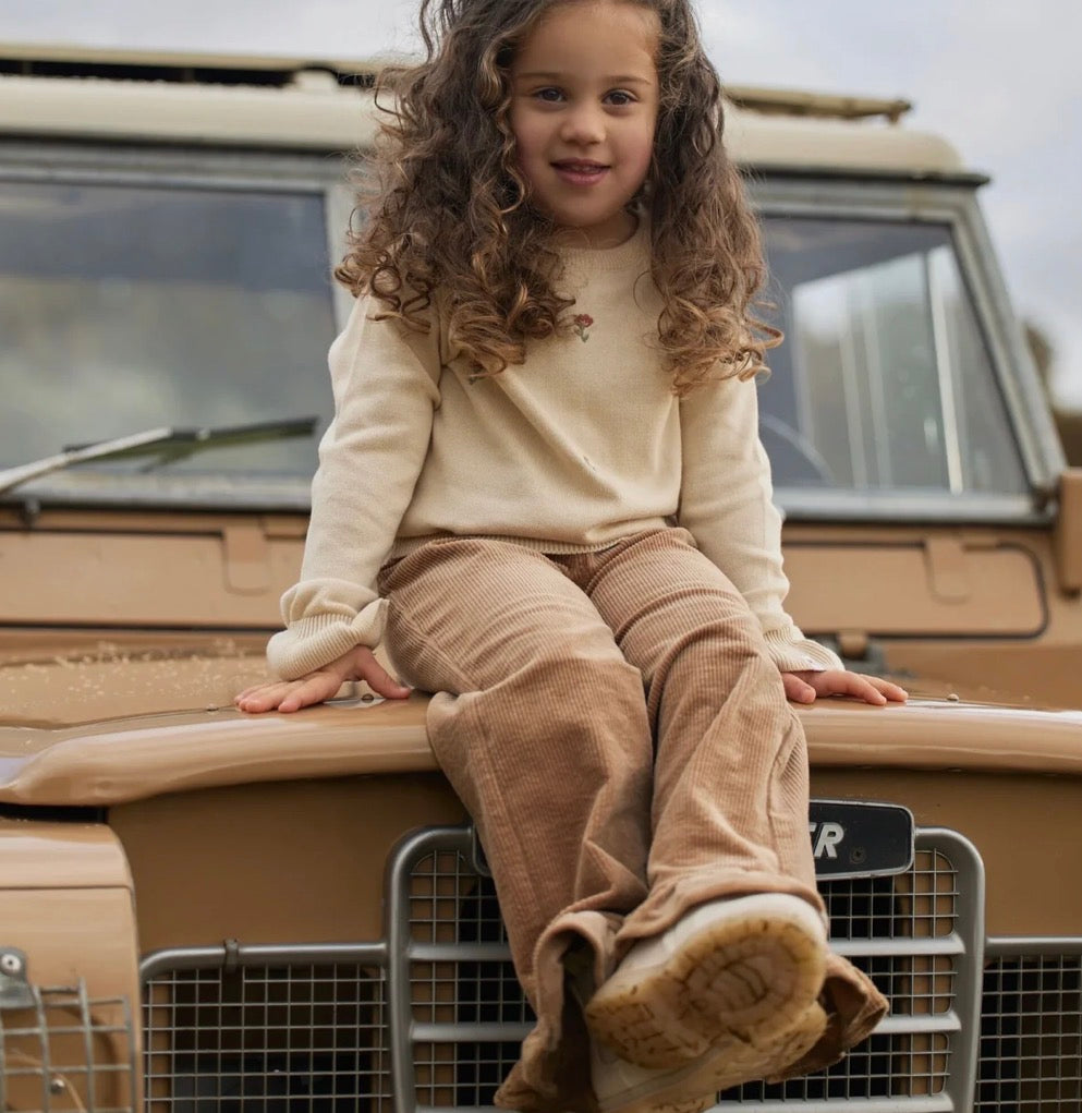 LITTLE DUTCH - Pantalone Velluto Ruffles
