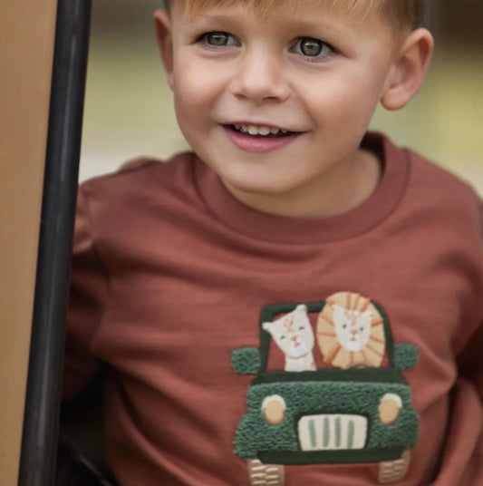 LITTLE DUTCH - Felpa Safari Friends