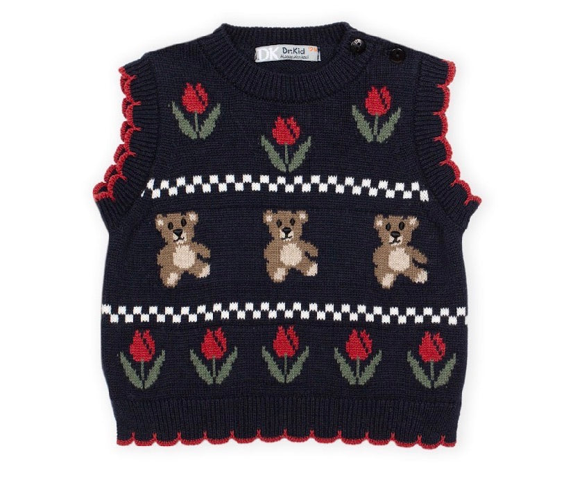 DR KID - Gilet cotone lana