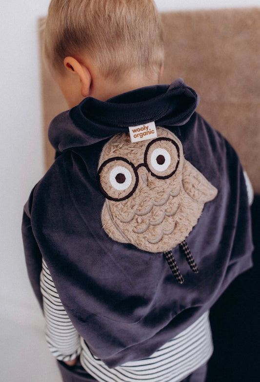 WOOLY ORGANIC - Felpa Owl GOTS