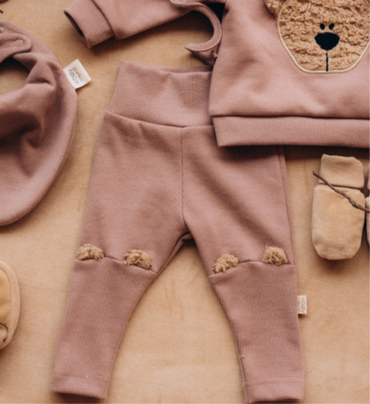 WOOLY ORGANIC - Leggings a costine con orecchie