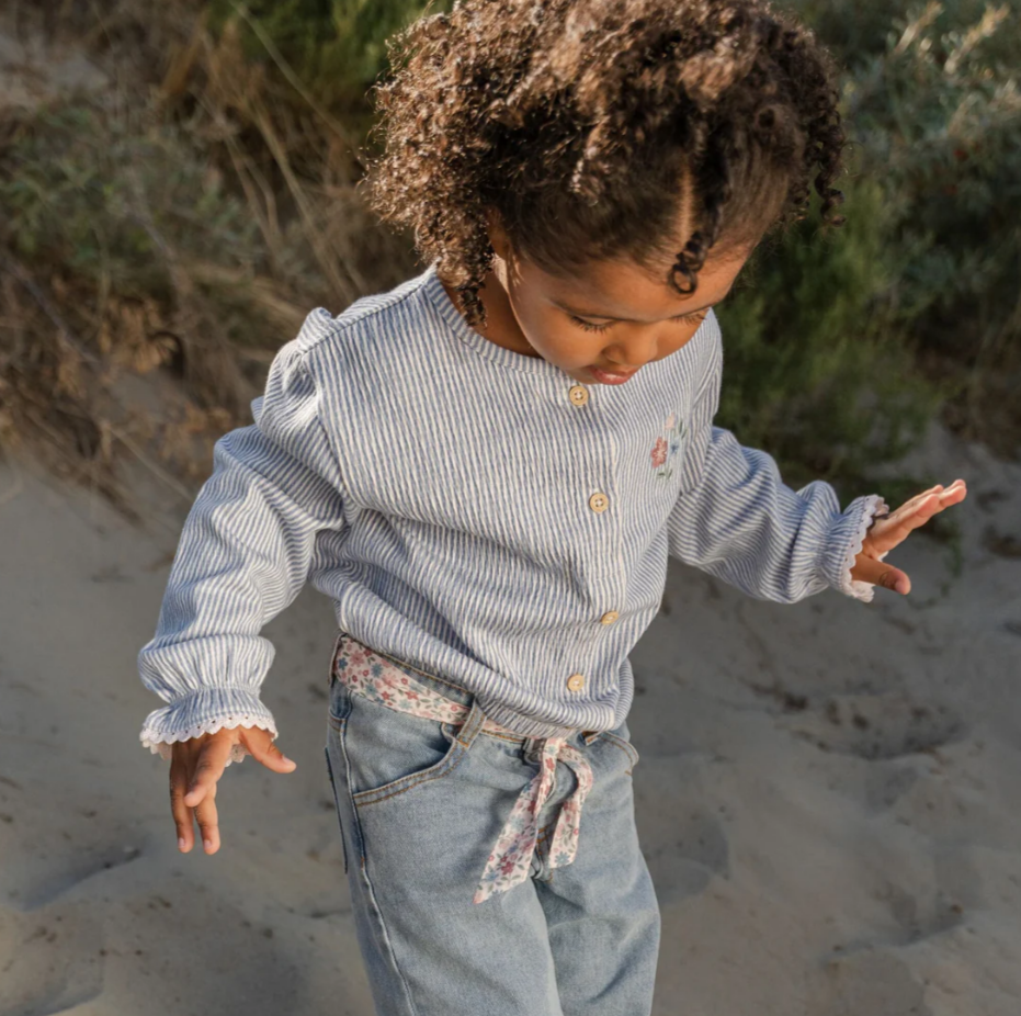 LITTLE DUTCH - Blusa stripes NA