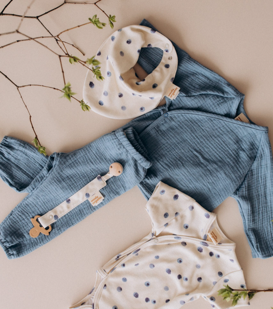 WOOLY ORGANIC - Pantalone in mussola baby