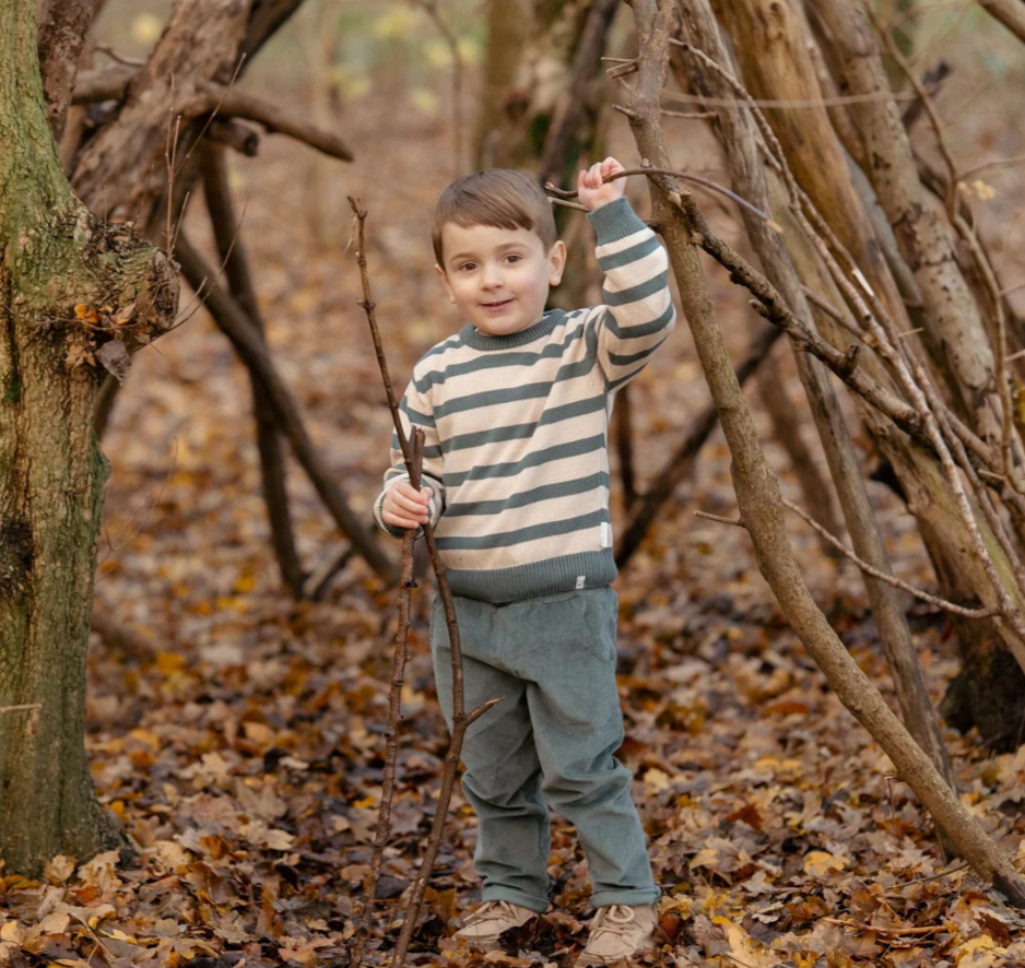 LITTLE DUTCH - Pantalone Verde Bosco