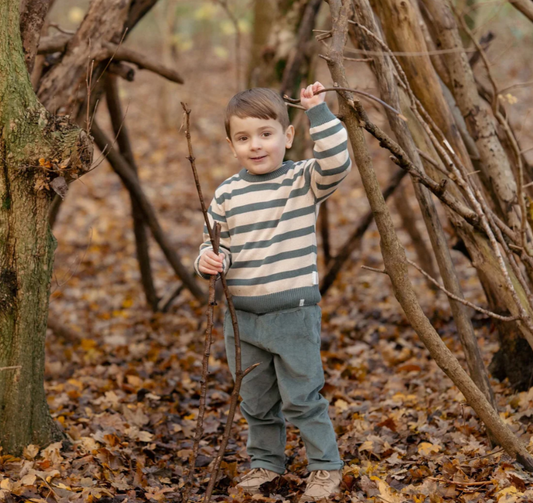 LITTLE DUTCH - Pantalone Verde Bosco