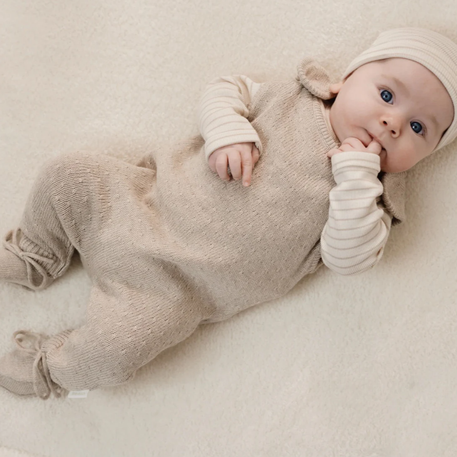 LITTLE DUTCH - Salopette in maglia