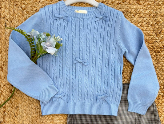 MEILISA BAI - Maglioncino con fiocchi