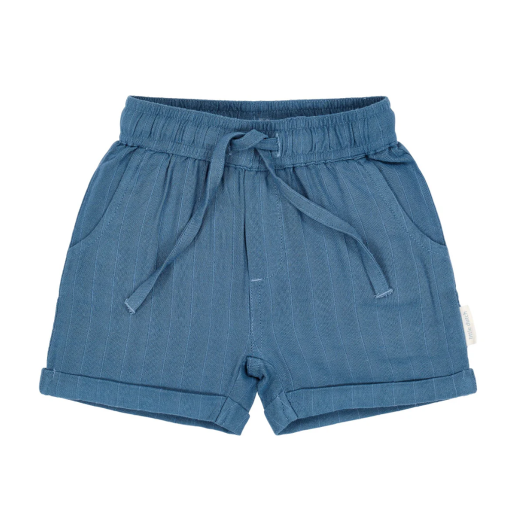 LITTLE DUTCH - Shorts blu indigo NA