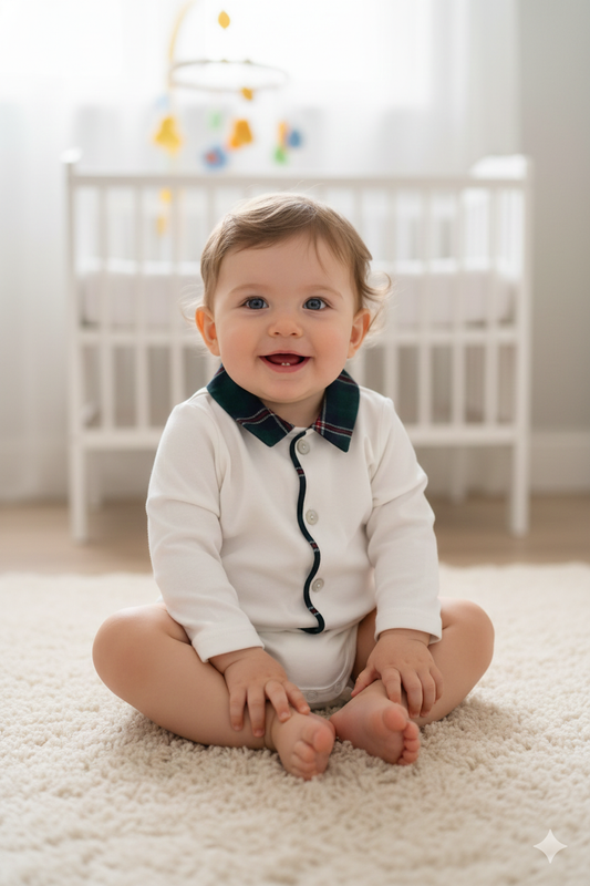 BABY VIP - Body con colletto