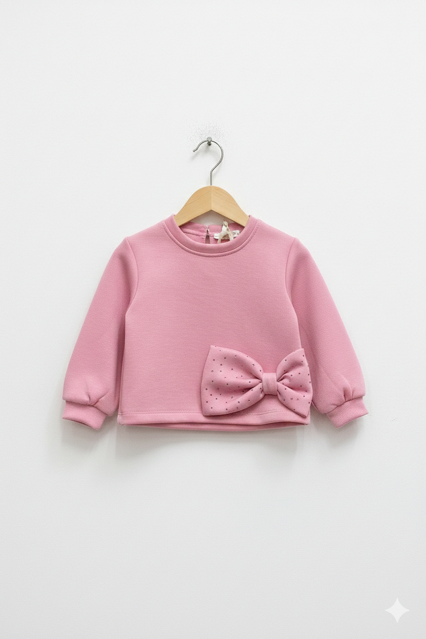 MEILISA BAI- Felpa con fiocco 9 mesi