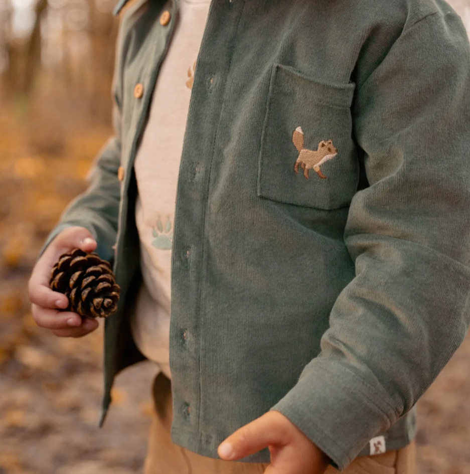 LITTLE DUTCH - Camicia Verde Bosco