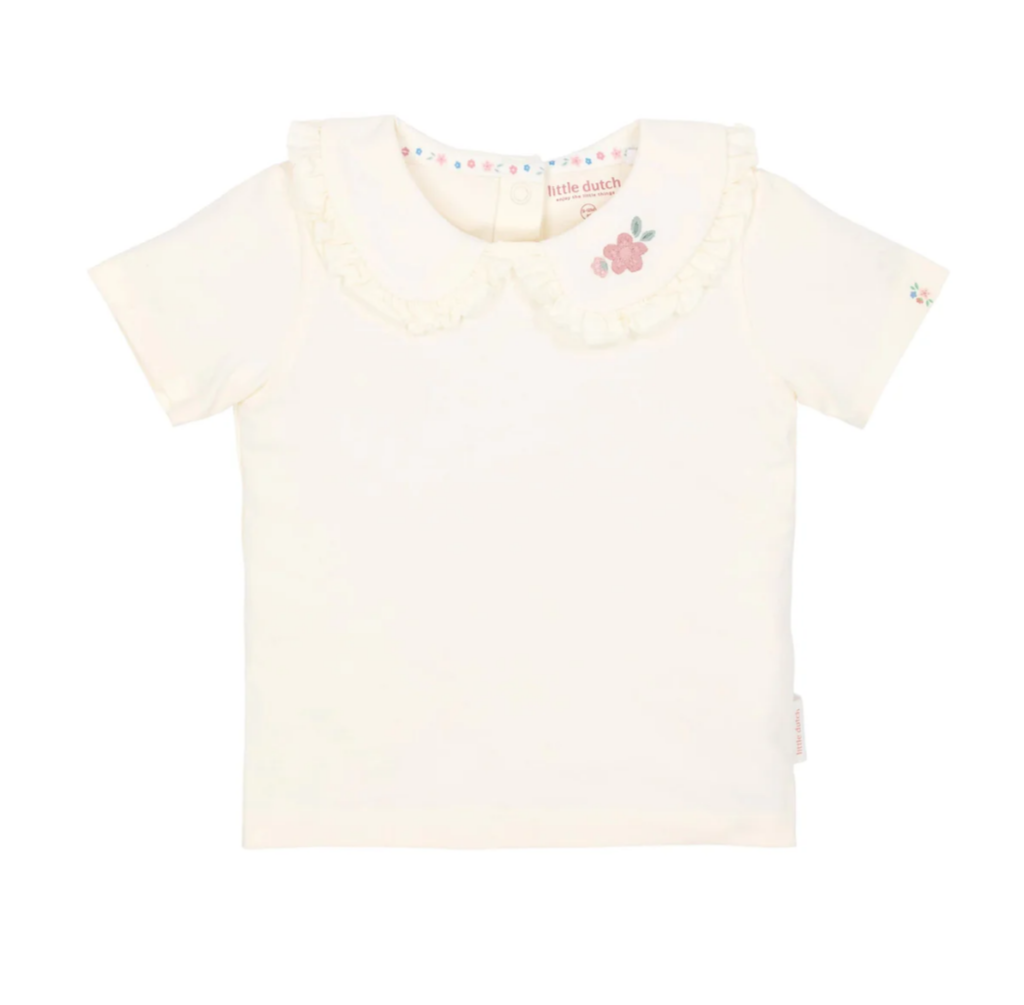 LITTLE DUTCH - T-shirt con colletto NA